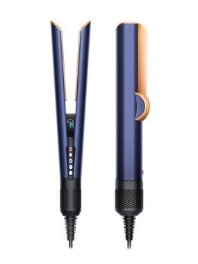 Dyson Airstrait Flat Iron Healthy Blowdry No Damage Styler Wet to Dry Blue